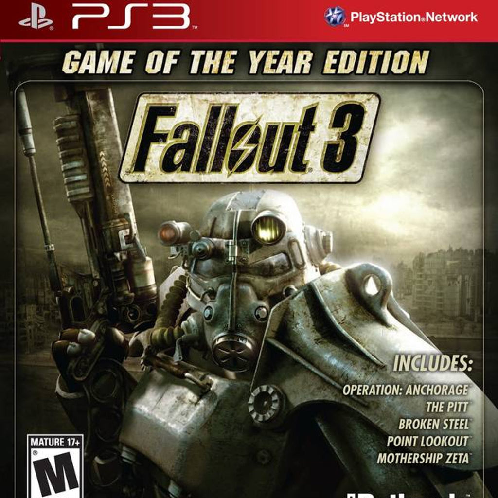 Bethesda Fallout 3 PS3 Game GOTY Greatest Hits - Very Good
