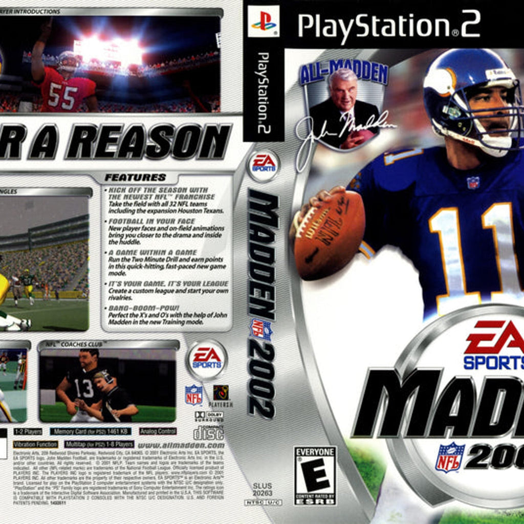 Madden NFL 2002 for PlayStation 2