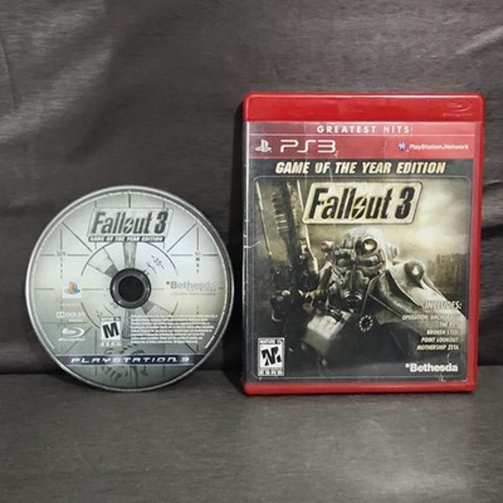 Bethesda Fallout 3 PS3 Game GOTY Greatest Hits - Very Good