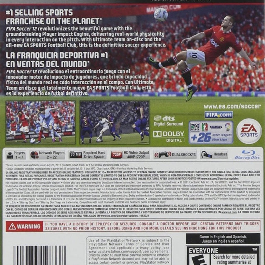 Electronic Arts FIFA Soccer 12 - PlayStation 3 Game