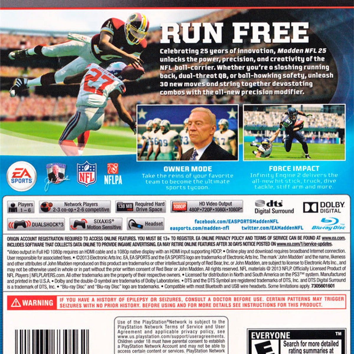 Electronic Arts Madden NFL 25 for Playstation 3