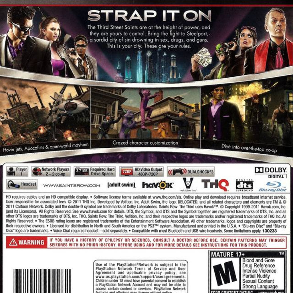 Saints Row: The Third - PlayStation 3 Video Game