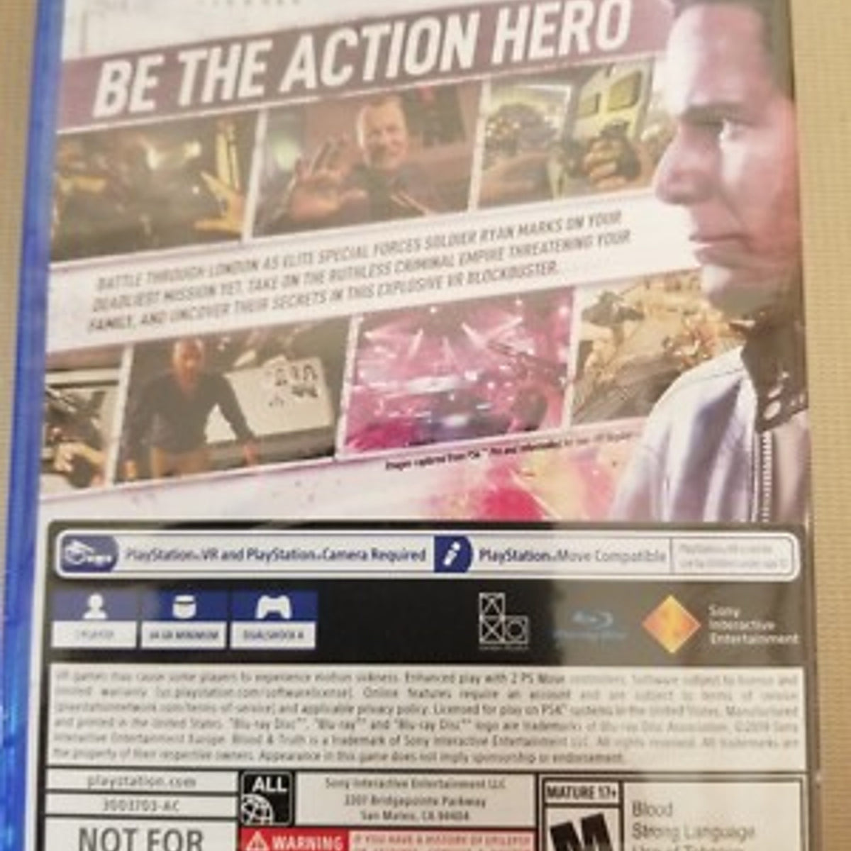 Sony Blood & Truth VR PlayStation 4