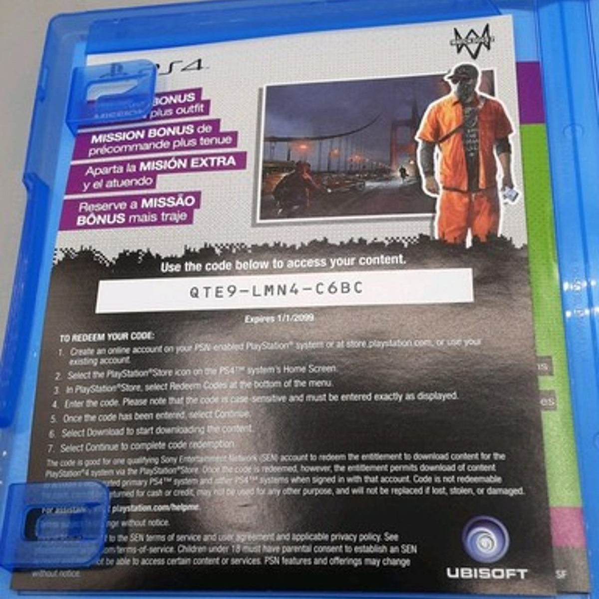 Ubisoft Watch Dogs - PlayStation 4, 5 in.