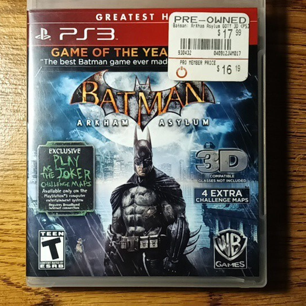 Warner Brothers Batman Arkham City GOTY PlayStation 3