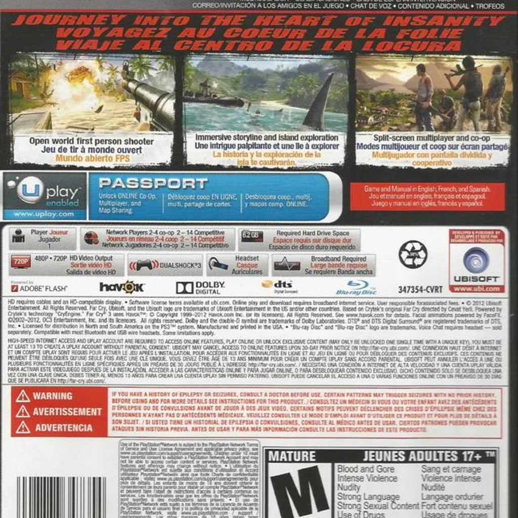 Ubisoft Far Cry 3 - Greatest Hits for PlayStation 3